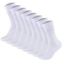 CAMANO Camano Unisex Socken - Soft Socks, einfarbig, 8er Pack, Größe 39-42 in Weiß