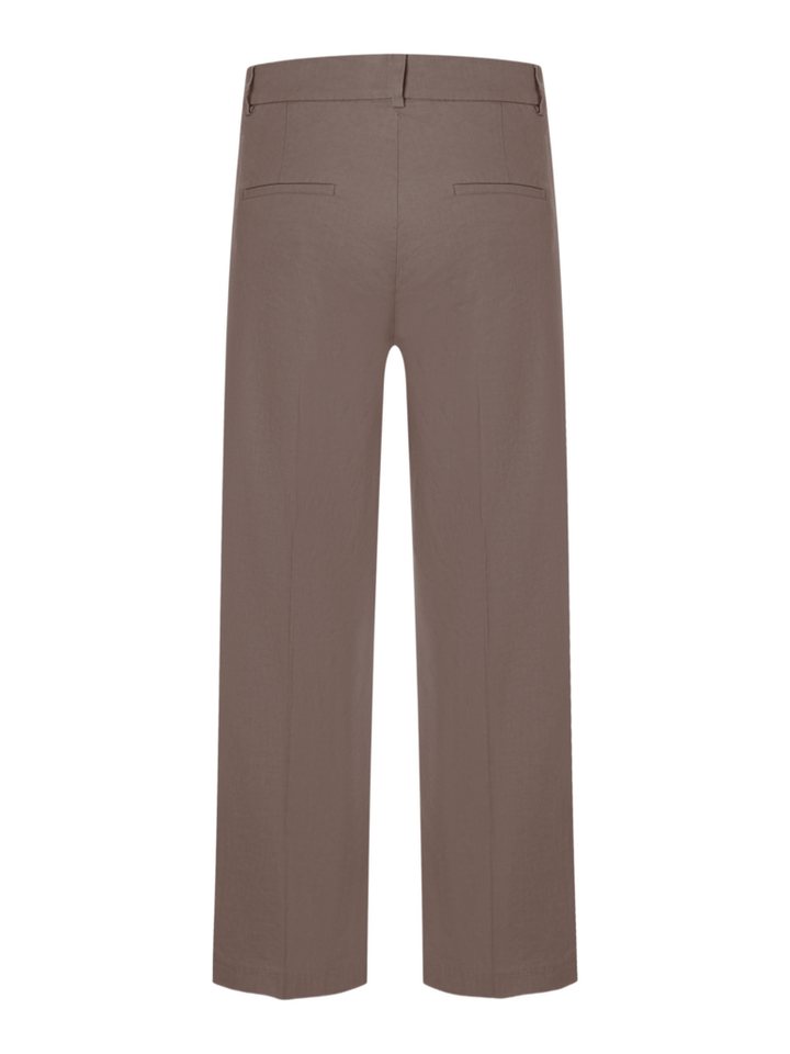 Cambio Stoffhose braun,Casual,Leinen,Unifarben,Wide Leg,Mittel – Bild 2 von 5