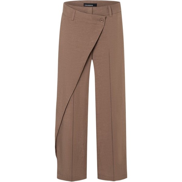 Cambio Stoffhose braun,Casual,Leinen,Unifarben,Regular Fit