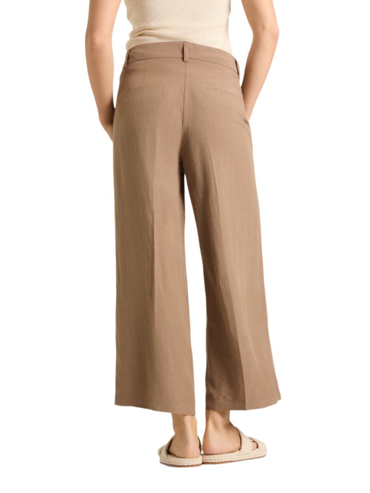 Cambio Stoffhose braun,Casual,Leinen,Unifarben,Regular Fit – Bild 5 von 5