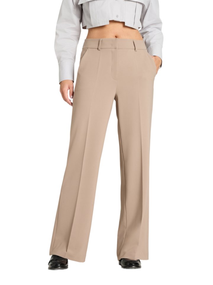 Cambio Stoffhose natur,Business,Polyester,Unifarben,Wide Leg,Mittel – Bild 3 von 5