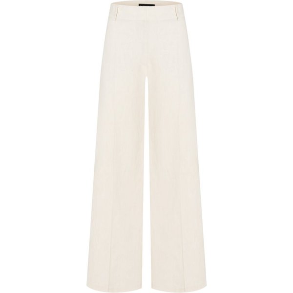 Cambio Stoffhose weiß,Casual,Leinen,Unifarben,Wide Leg,Mittel