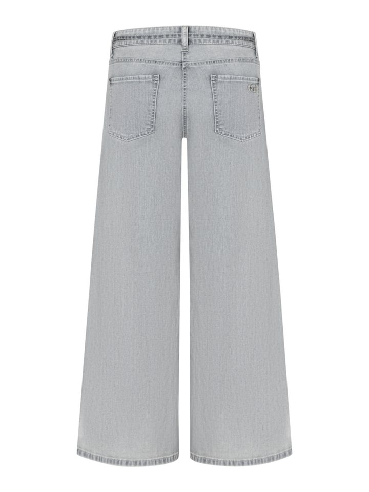 Cambio Stretch-Hose grau,Casual,Baumwolle,Unifarben,Weit – Bild 2 von 5