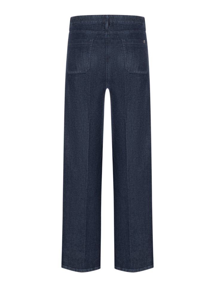 Cambio Weite Jeans blau,Casual,Baumwolle,Unifarben,Straight Leg,Hoch – Bild 2 von 2