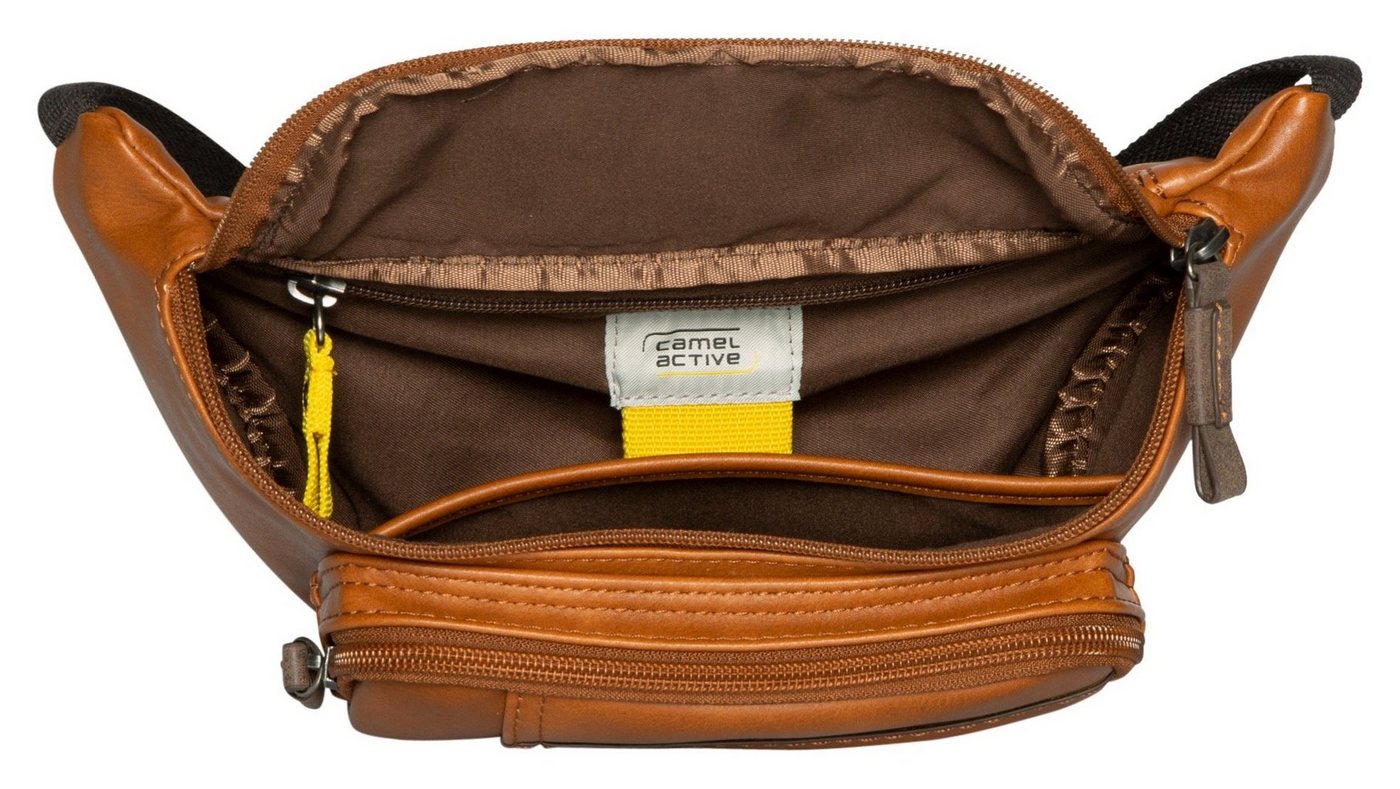 camel active Bauchtasche Laos, Unisex Gürteltasche, Crossbody-Bag mit praktischen Details – Bild 5 von 5