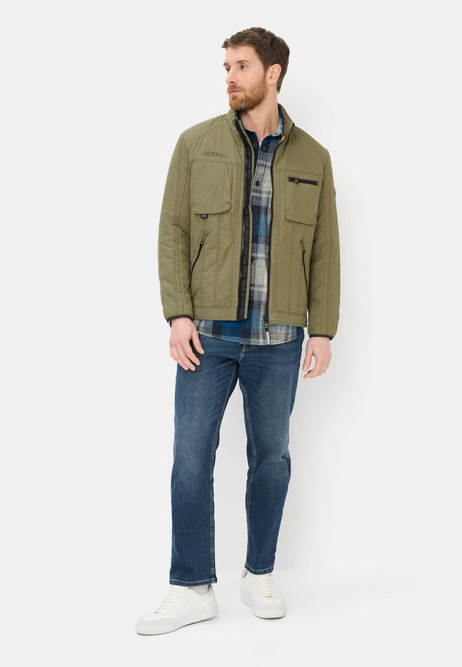 camel active Blouson mit Stehkragen Langarm Markenlogo – Bild 3 von 5