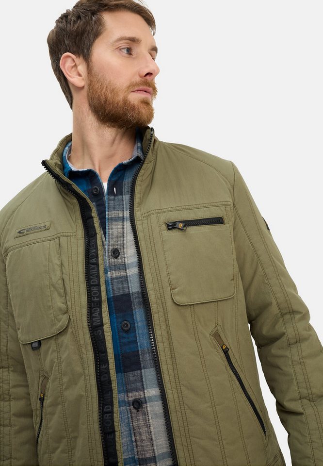 camel active Blouson mit Stehkragen Langarm Markenlogo – Bild 4 von 5