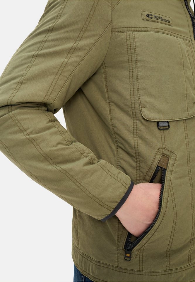camel active Blouson mit Stehkragen Langarm Markenlogo – Bild 5 von 5