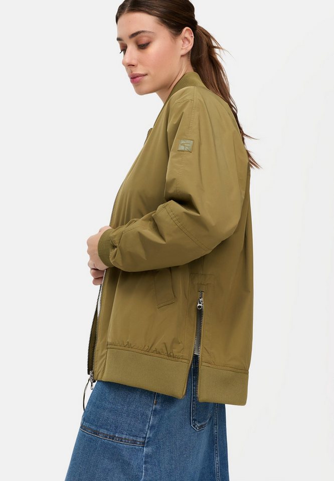 camel active Bomberjacke mit seitlichem Reißverschluss Langarm – Bild 4 von 5