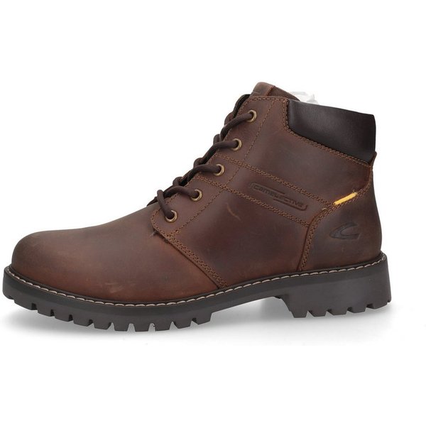 camel active Boots crazy horse/split CAFE Schnürboots