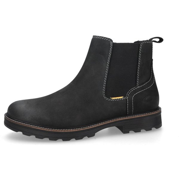 camel active Boots Tumbled Nubuk SCHWARZ Schnürboots