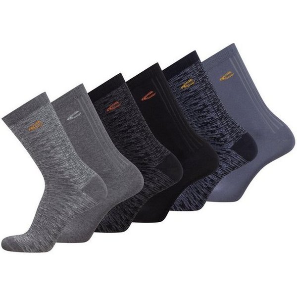 camel active Freizeitsocken im 6er-Pack (6-Paar, 6 Paar) Logoprägung