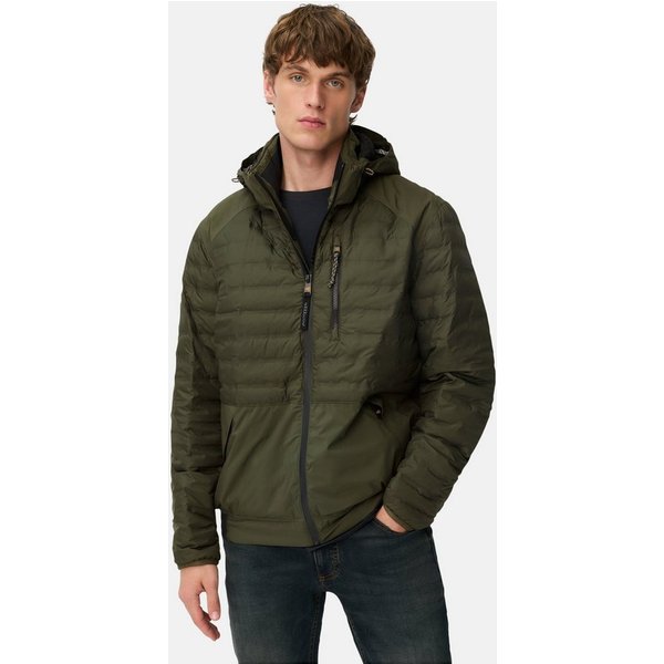 camel active Funktionsjacke mit abnehmbarer Kapuze Langarm Kordelzug