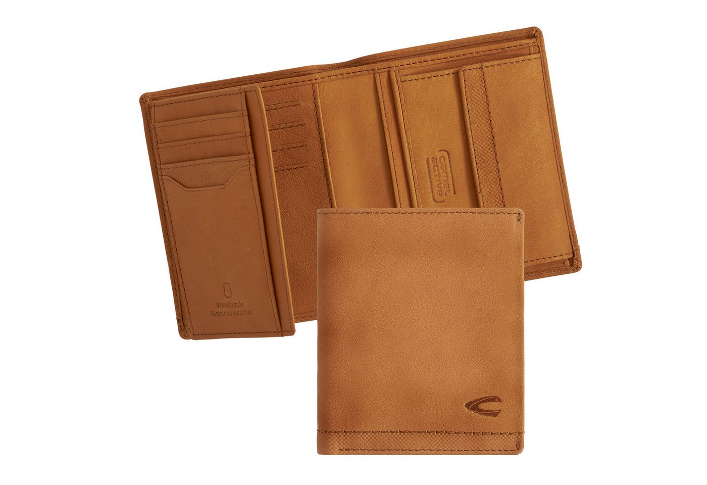camel active Geldbörse Nimbus, weich genarbtes Leder mit leicht abgesetzten Ziernähten, RFID Schutz – Bild 5 von 5
