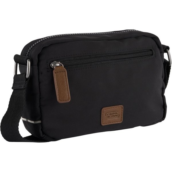 camel active Handtasche Aurum (Set, 2-tlg., abnehmbare Anhänger), aus recyceltem Polyester in Nylonstruktur, leicht & mit feinen Details