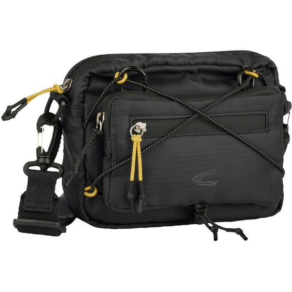 camel active Handtasche Shores (Set, 2-tlg., abnehmbare Reißverschlusstasche vorne), Ultraleicht mit sportiver Schnürung abnehmbare Pouch & Reflektdetails
