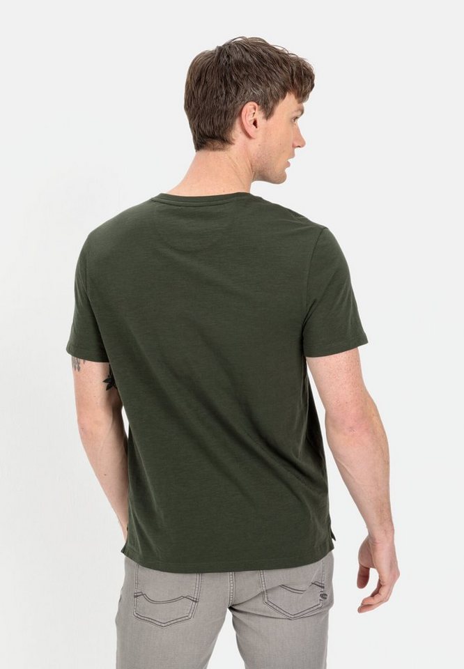 camel active Henleyshirt aus reiner Baumwolle Kurzarm – Bild 2 von 5