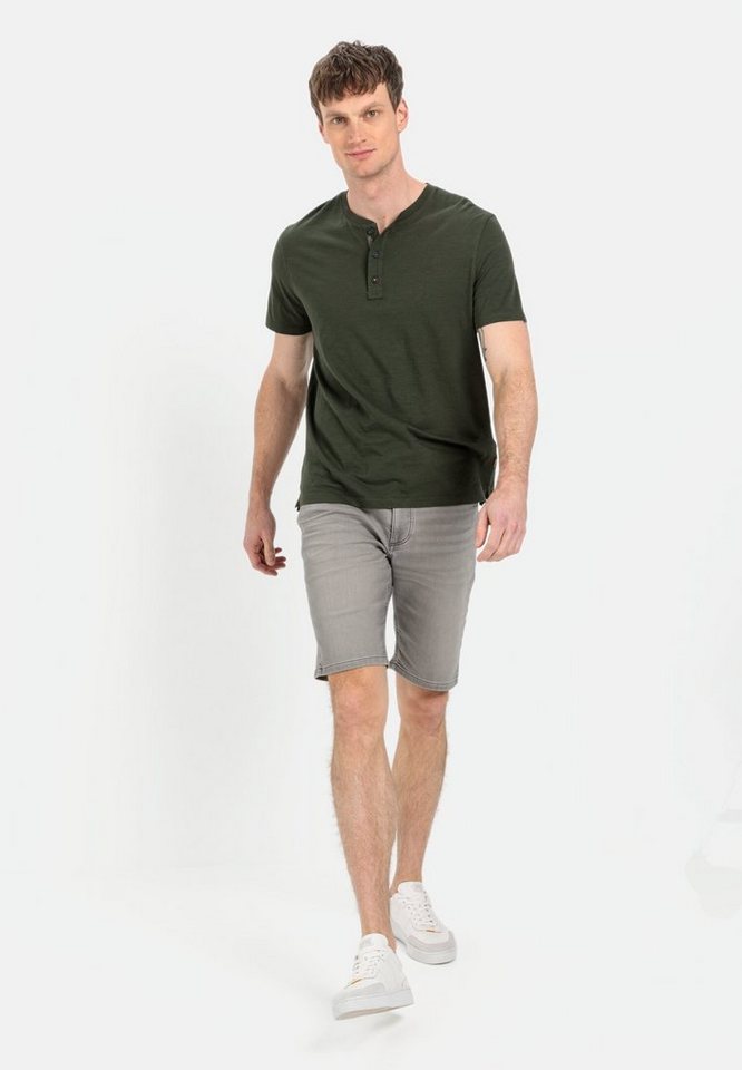 camel active Henleyshirt aus reiner Baumwolle Kurzarm – Bild 3 von 5