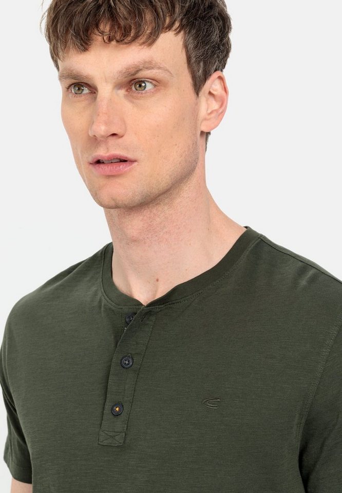 camel active Henleyshirt aus reiner Baumwolle Kurzarm – Bild 5 von 5