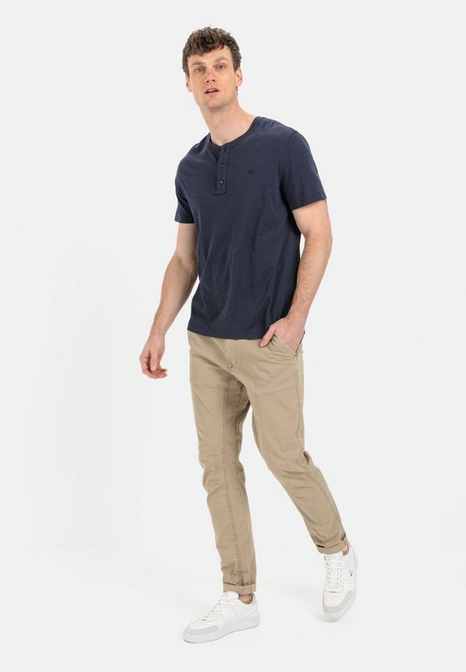 camel active Henleyshirt aus reiner Baumwolle Kurzarm – Bild 3 von 5