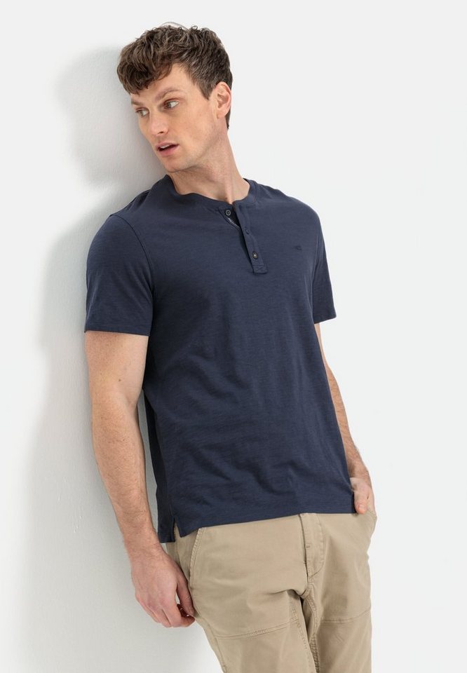 camel active Henleyshirt aus reiner Baumwolle Kurzarm – Bild 4 von 5