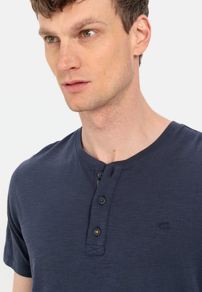 camel active Henleyshirt aus reiner Baumwolle Kurzarm – Bild 5 von 5