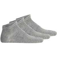 CAMEL ACTIVE camel active Herren Sneakersocken, 3er Pack - Basic Socken, Baumwolle, Größe 43-46 in Grau