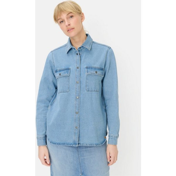 camel active Jeansbluse mit Knopfleiste Langarm
