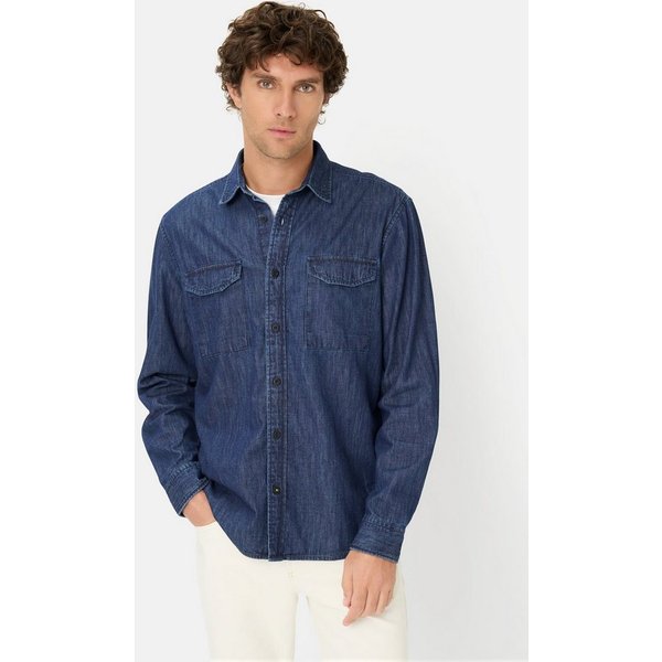 camel active Jeanshemd in Jeans Optik Langarm