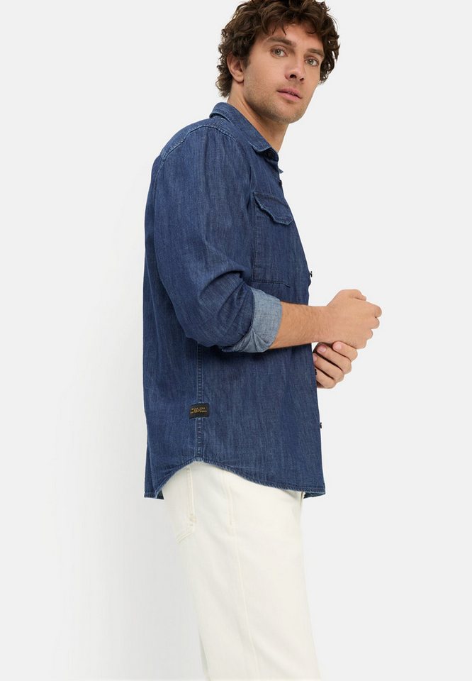 camel active Jeanshemd in Jeans Optik Langarm – Bild 4 von 5