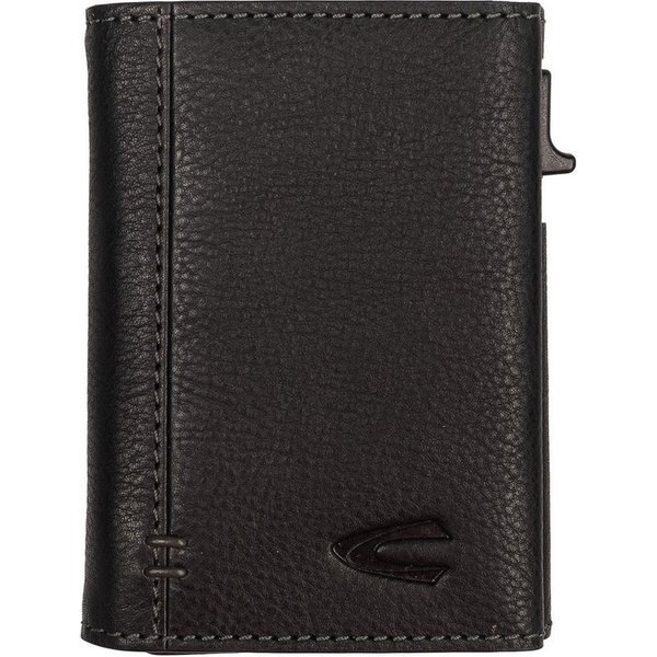 camel active Kartenetui Thunder, Leder-Herrenbörse mit Kartenschieber, Magnethalterung und RFID-Schutz