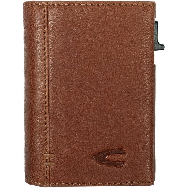 camel active Kartenetui Thunder, Leder-Herrenbörse mit Kartenschieber, Magnethalterung und RFID-Schutz