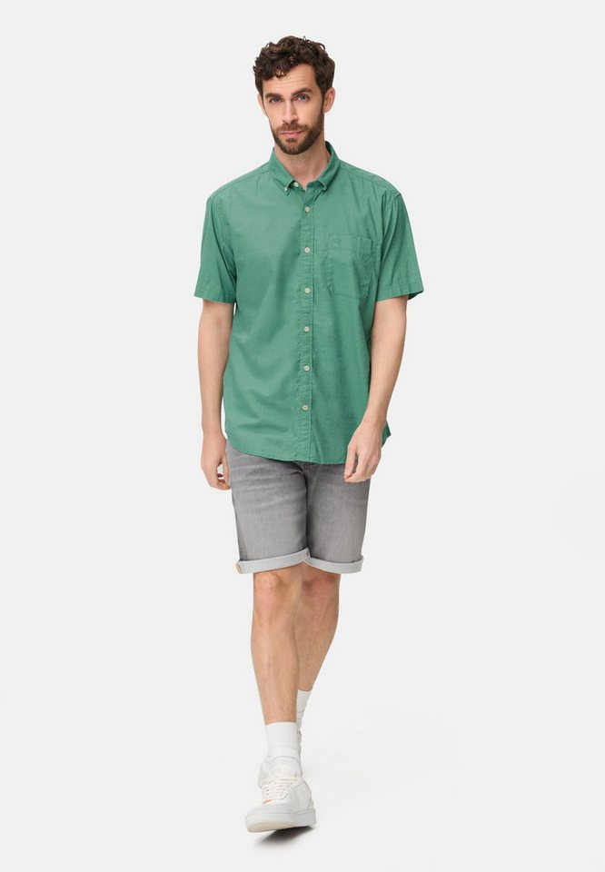 camel active Kurzarmhemd aus Leinenmix Kurzarm Button-Down – Bild 3 von 5