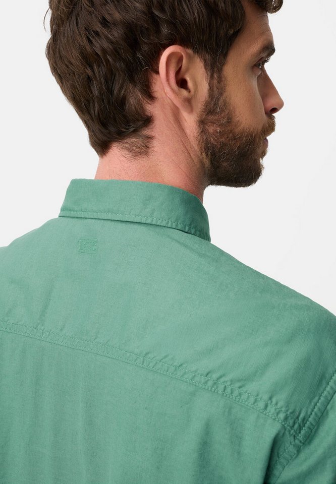 camel active Kurzarmhemd aus Leinenmix Kurzarm Button-Down – Bild 5 von 5