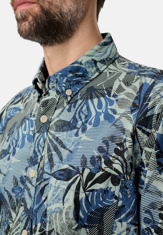 camel active Kurzarmhemd aus reiner Baumwolle Kurzarm Button-Down – Bild 5 von 5