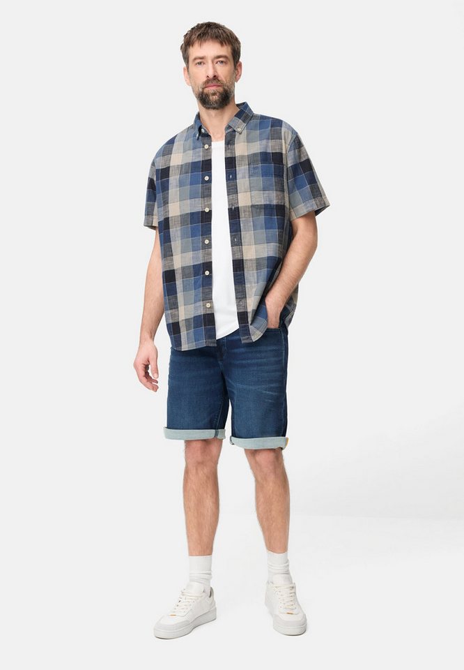 camel active Kurzarmhemd aus reiner Baumwolle Kurzarm Button-Down – Bild 3 von 5