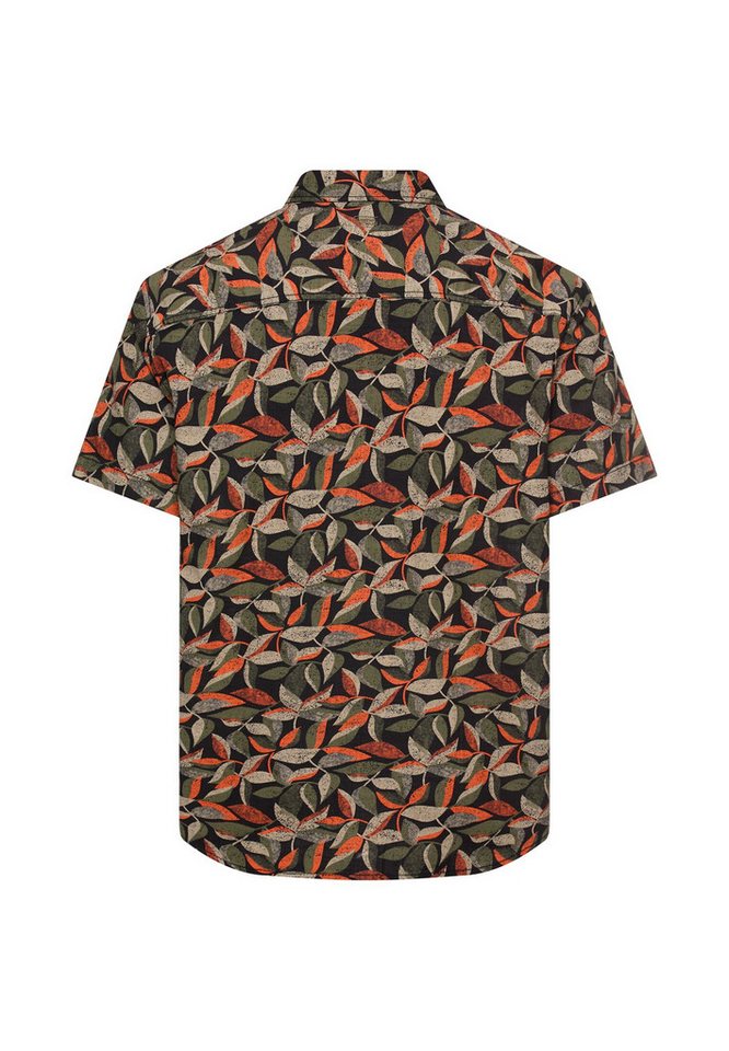 camel active Kurzarmhemd mit floralem Muster und Button-Down-Kragen – Bild 2 von 4