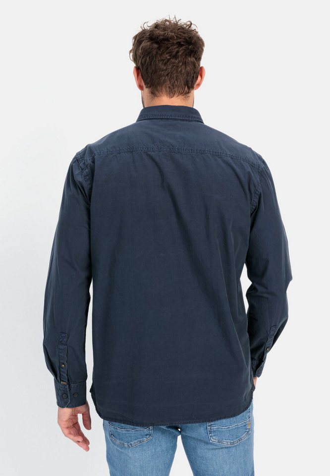 camel active Langarmhemd aus reiner Baumwolle Langarm Button-Down – Bild 2 von 5