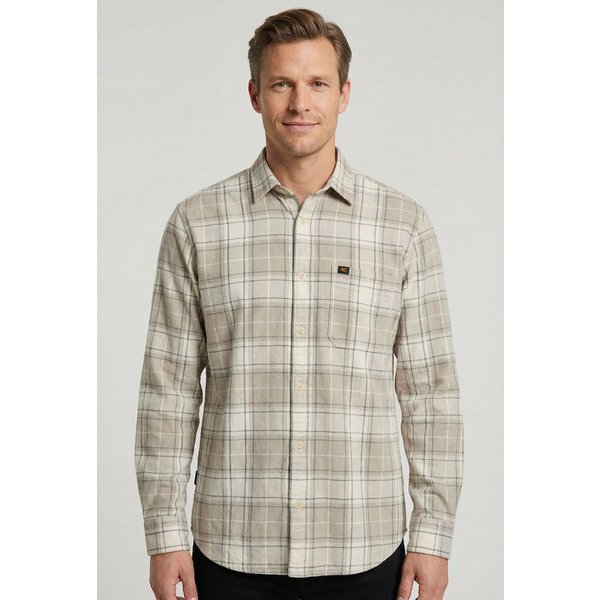 camel active Langarmhemd mit Karo-Muster