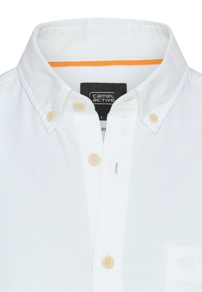 camel active Langarmhemd unifaben, mit Button-Down-Kragen – Bild 3 von 5