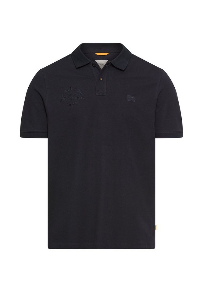 camel active Poloshirt normale Passform, kurze Ärmel, unifarbenes Design, mit Polokragen – Bild 2 von 5