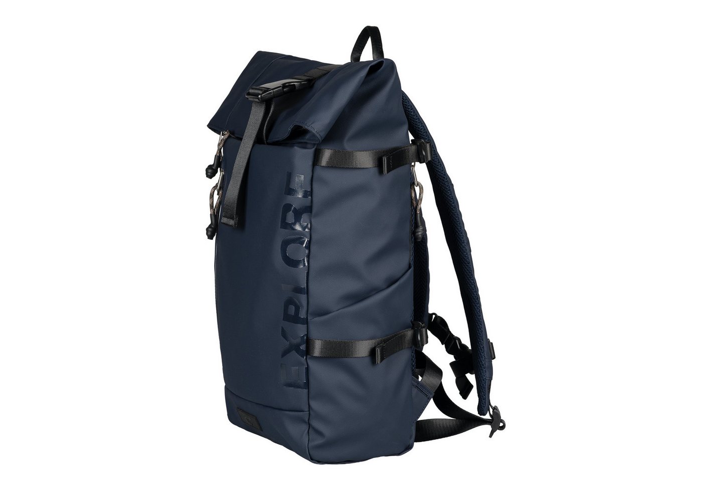 camel active Rucksack Explore, wasserabweisendes recyceltes Nylon und reflektierende Reißverschlüsse – Bild 3 von 5