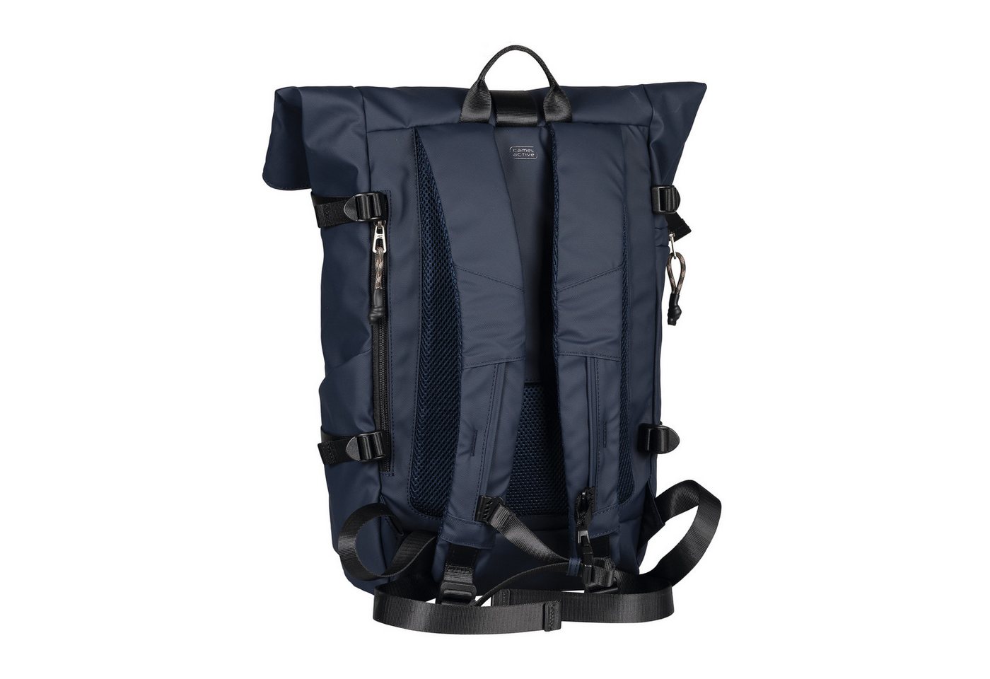 camel active Rucksack Explore, wasserabweisendes recyceltes Nylon und reflektierende Reißverschlüsse – Bild 4 von 5