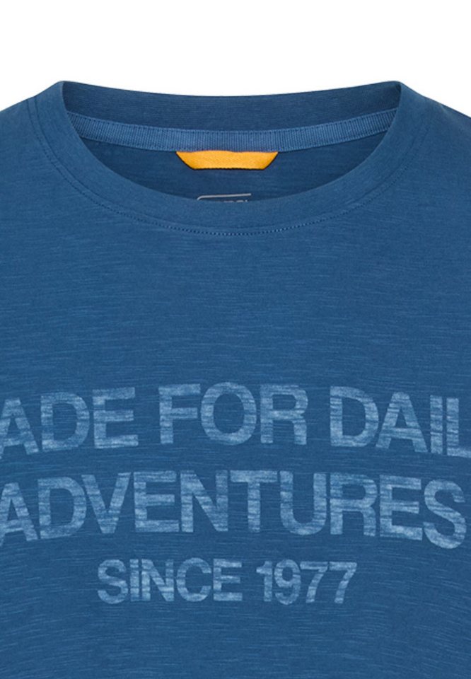 camel active Rundhalsshirt Sommershirt mit Frontprint – Bild 5 von 5