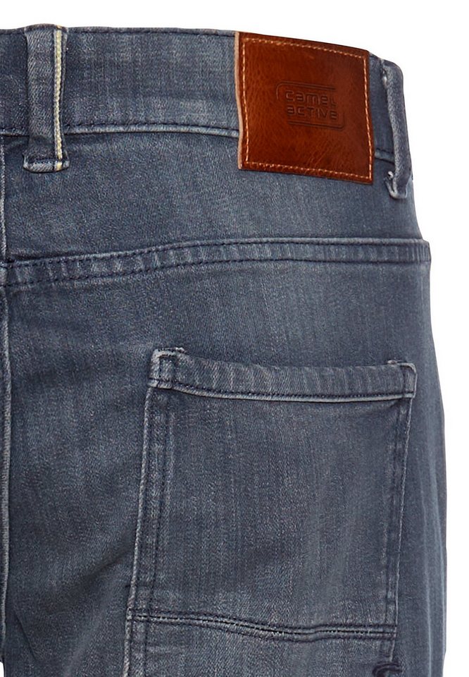 camel active Slim-fit-Jeans mit Leder-Badge – Bild 4 von 5