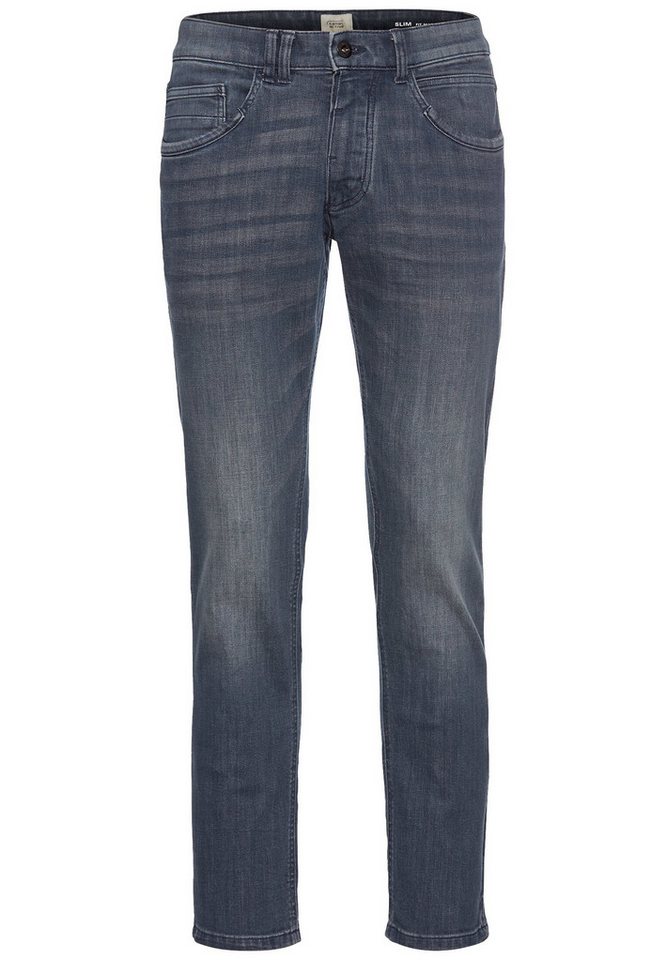 camel active Slim-fit-Jeans mit Leder-Badge – Bild 2 von 5