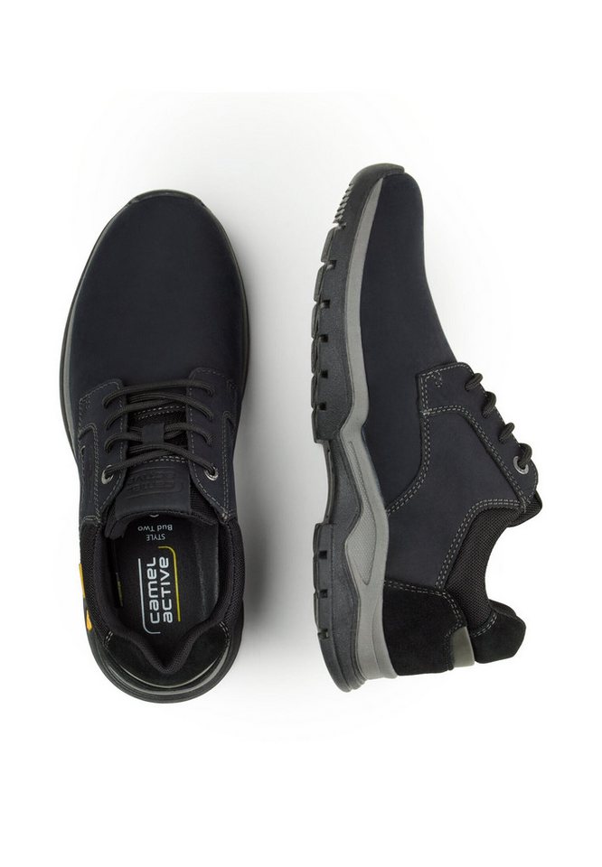 camel active Sneaker crazy horse/split SCHWARZ Sneaker – Bild 2 von 5