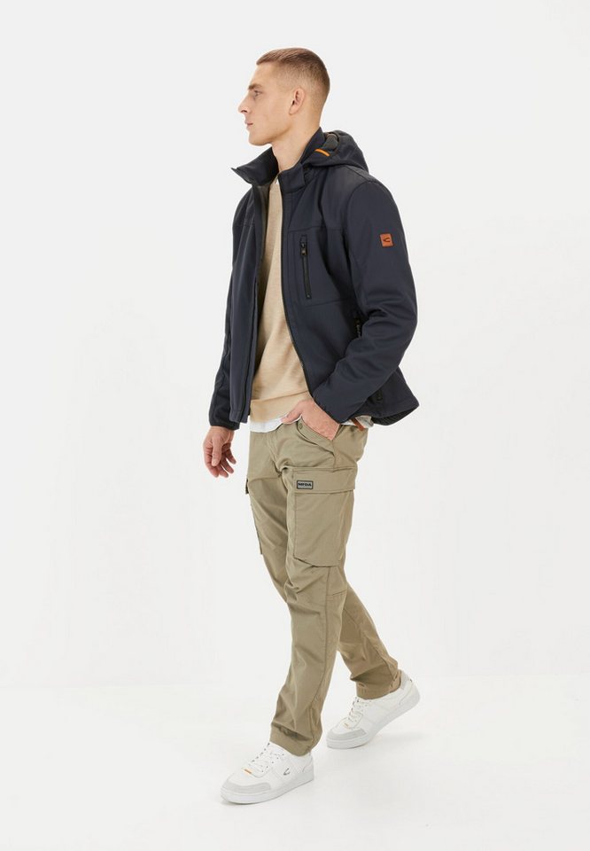 camel active Softshelljacke mit abnehmbarer Kapuze Langarm Reflektierende Details – Bild 3 von 5