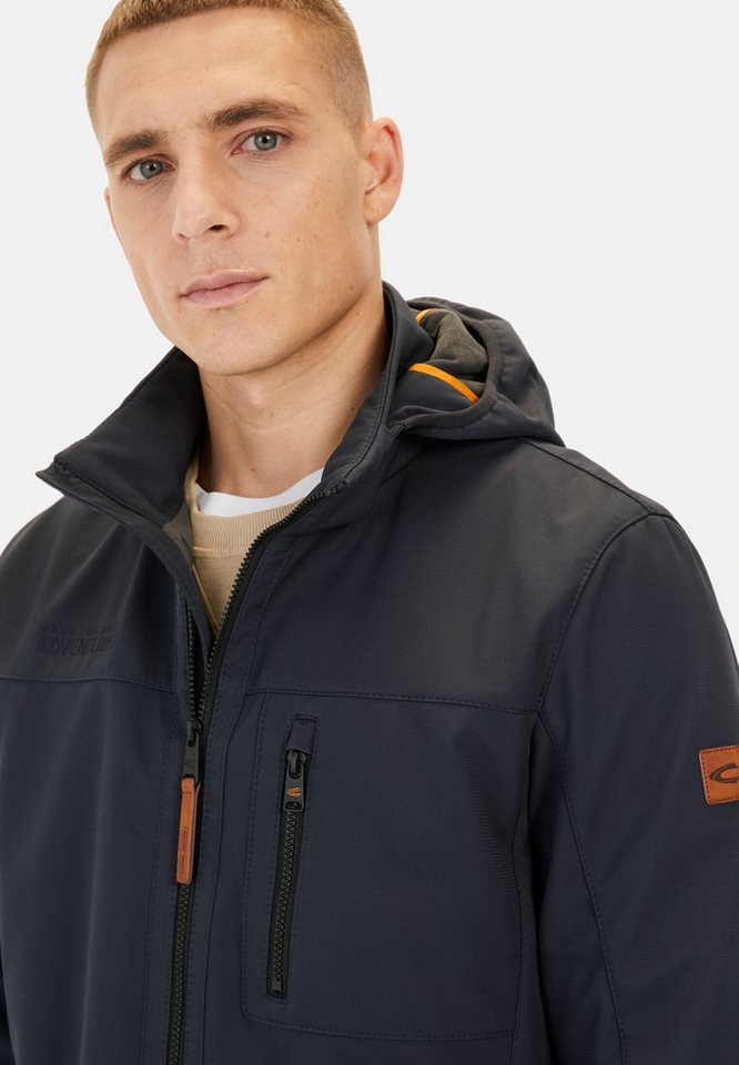 camel active Softshelljacke mit abnehmbarer Kapuze Langarm Reflektierende Details – Bild 5 von 5