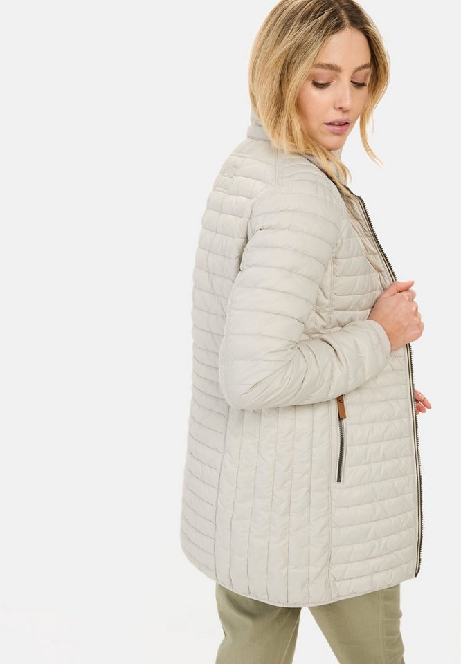camel active Steppjacke aus recyceltem Polyamid Langarm Markenlogo – Bild 4 von 5
